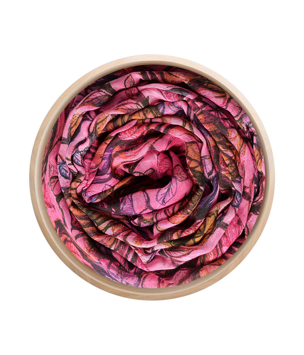 Foulard Warhol Rosa Scuro