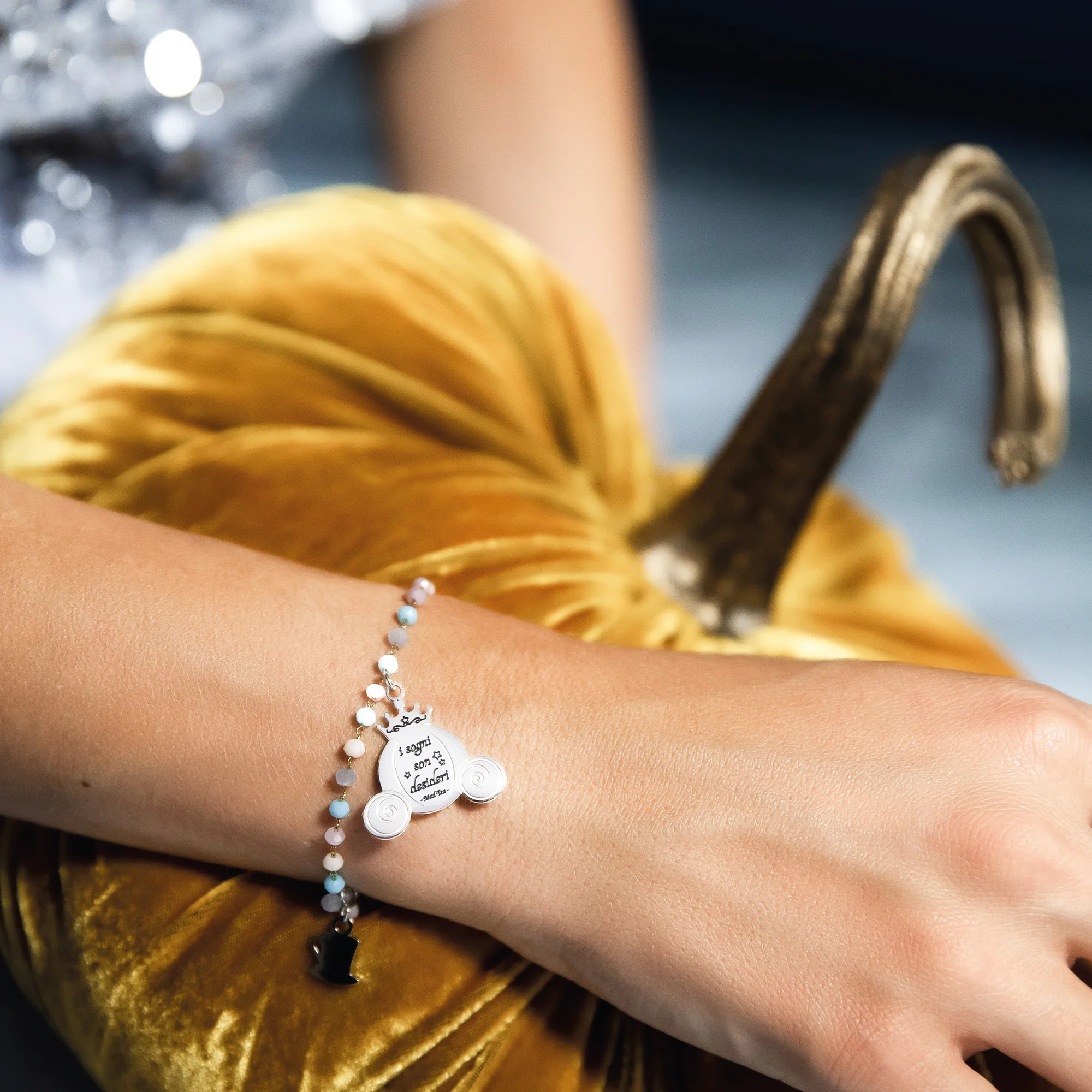 Bracciale Carrozza di Cenerentola "I Sogni Son Desideri" - immagine 2