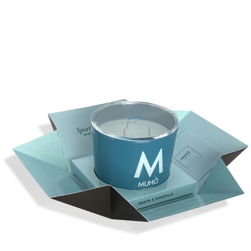 Candela Menta e Sandalo 500gr - immagine 3