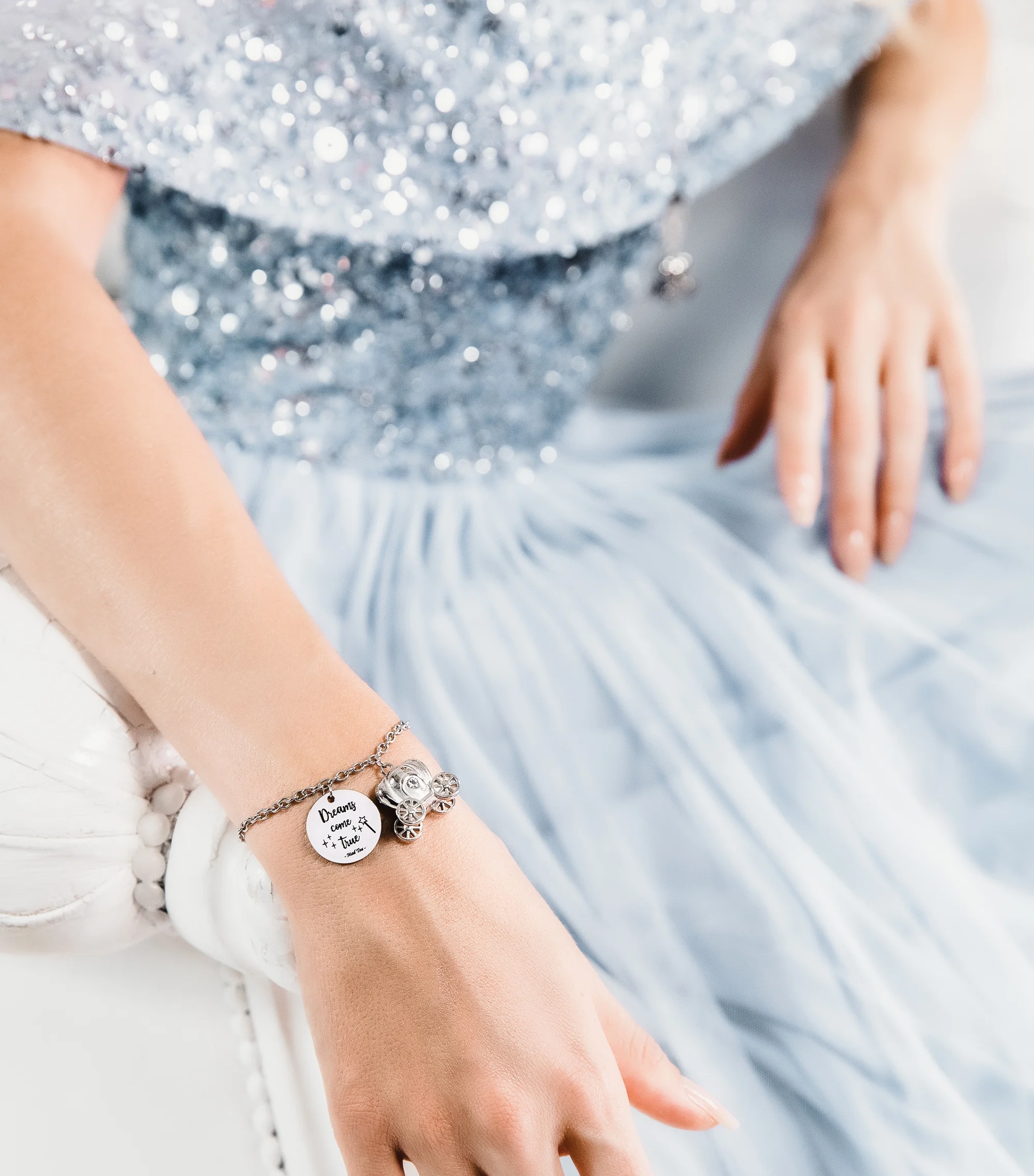 Bracciale Carrozza di Cenerentola "Dreams Come True" - immagine 3