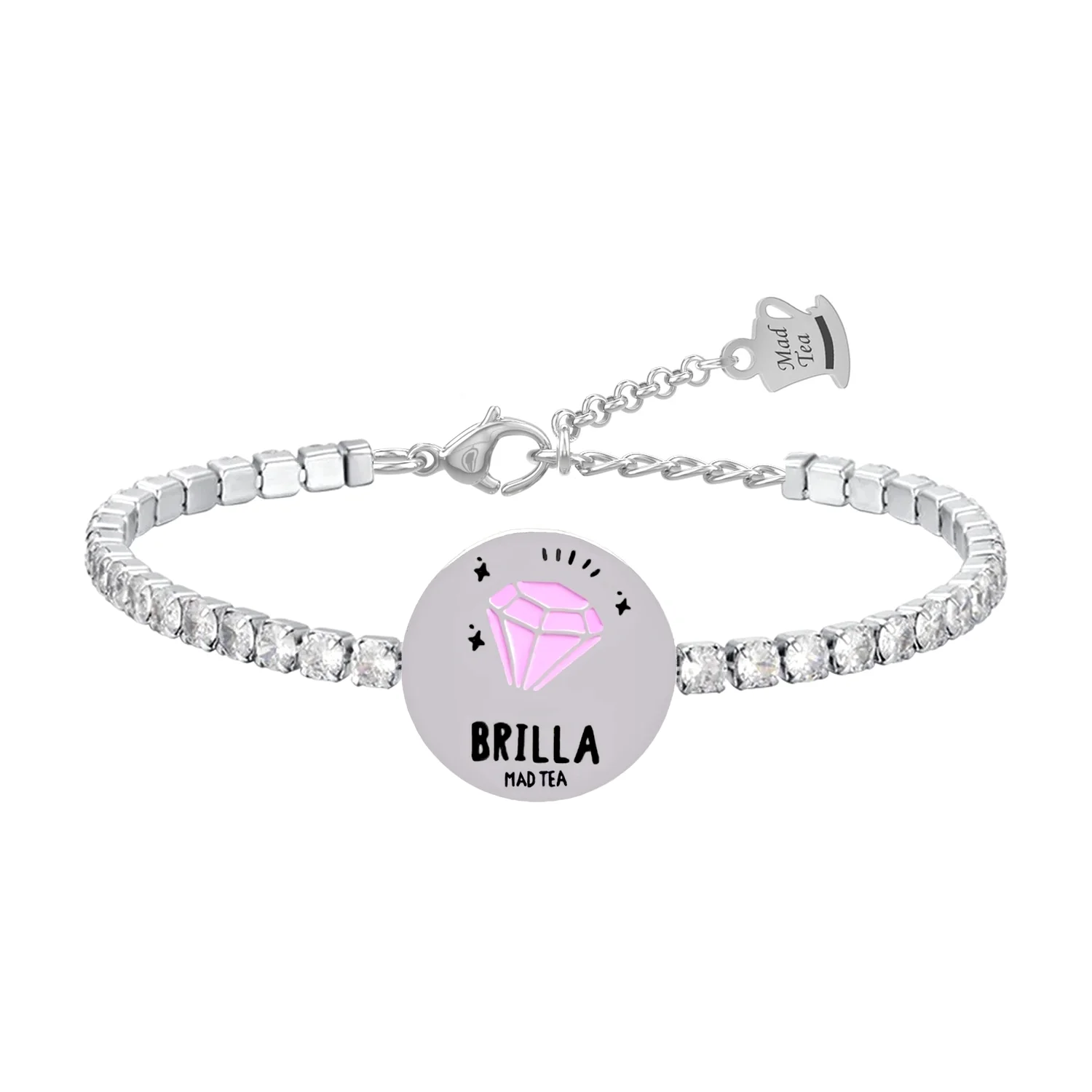 Bracciale Tennis Monetina "Brilla"