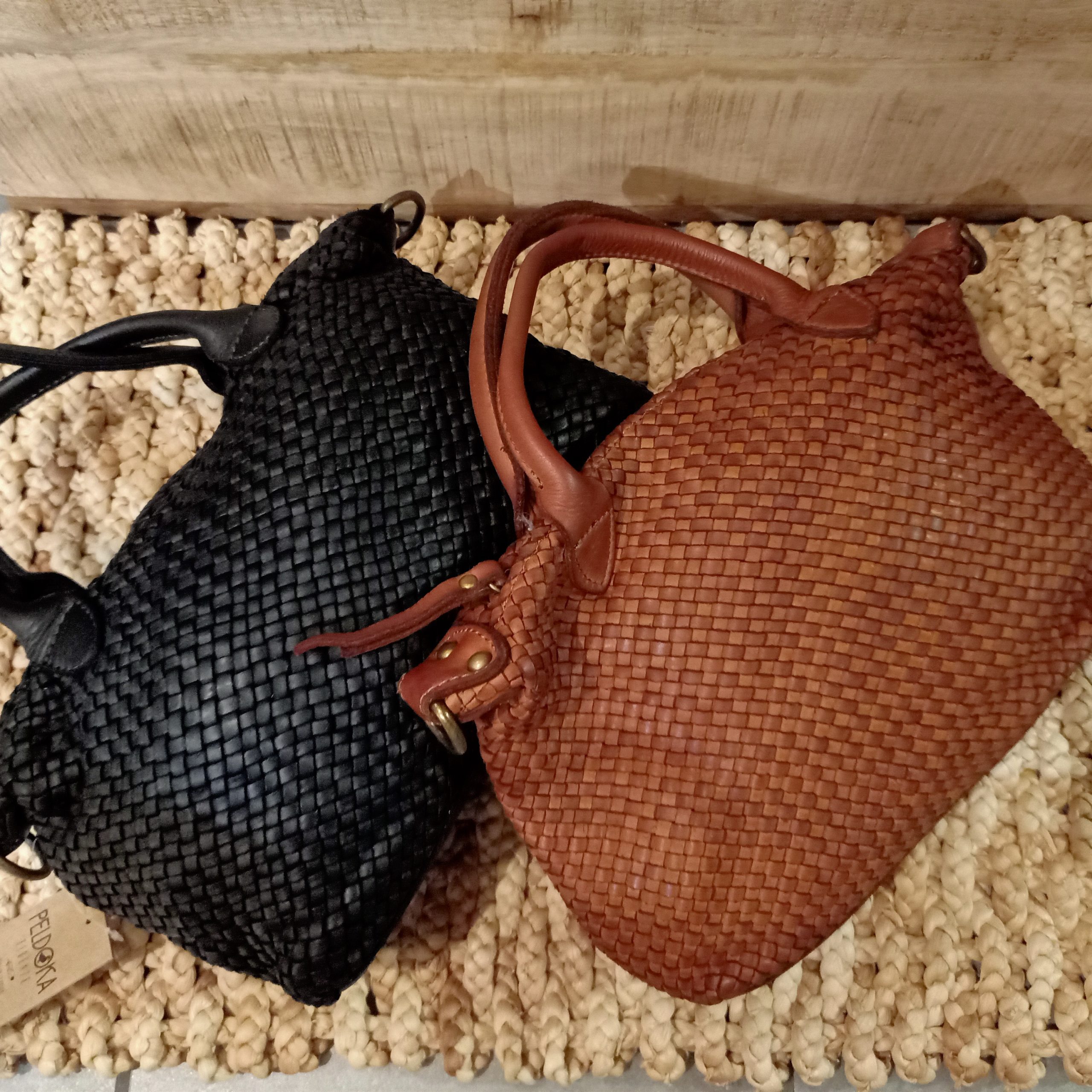 Borsa Intrecciata Cognac - immagine 3