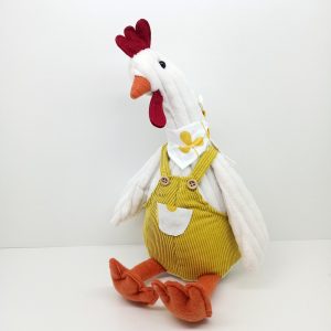 Gallinella Morbida con Vestiti in Vellutino
