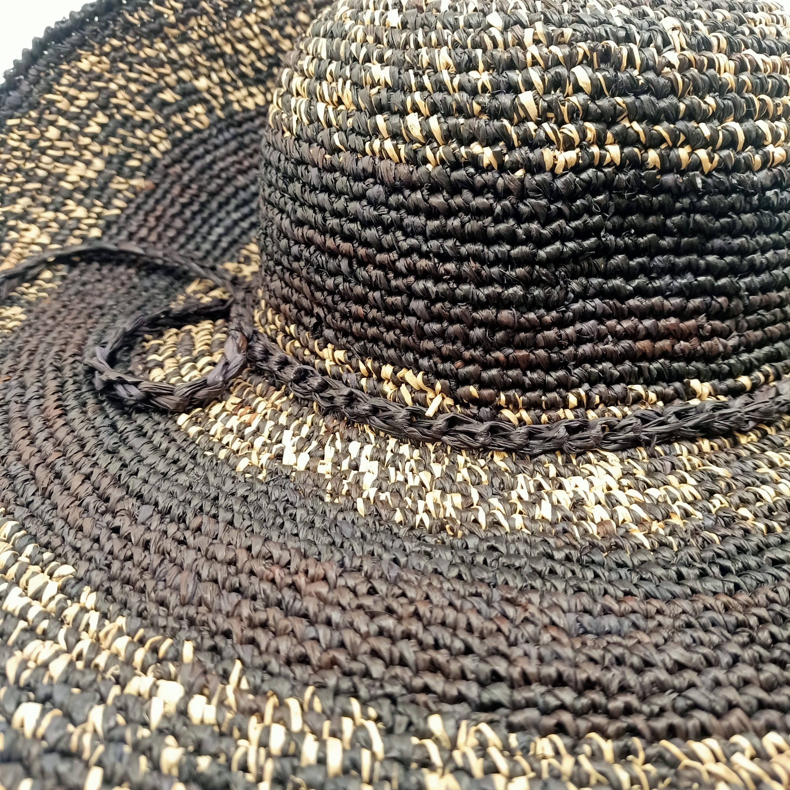 Cappello Raffia Bicolor - immagine 4