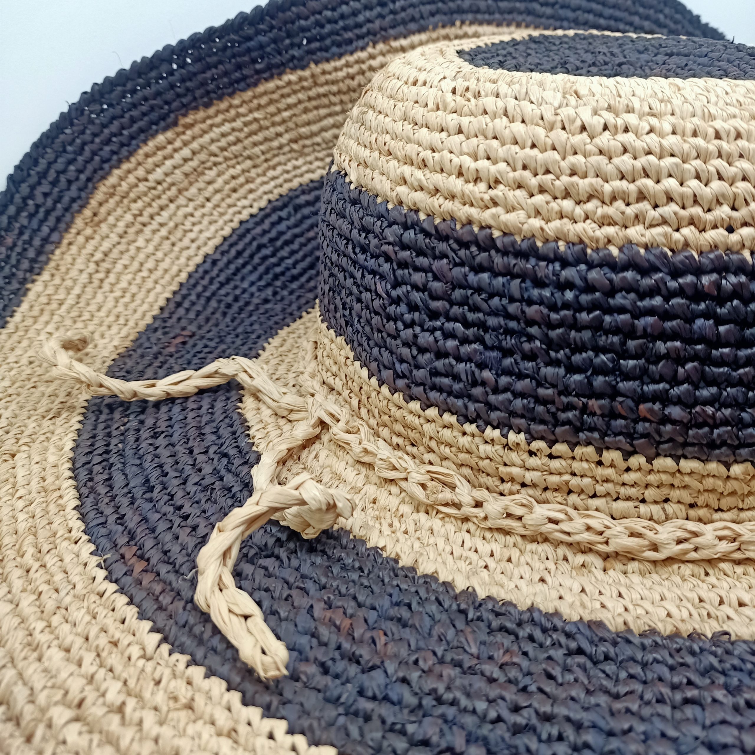 Cappello Raffia Bicolor - immagine 3