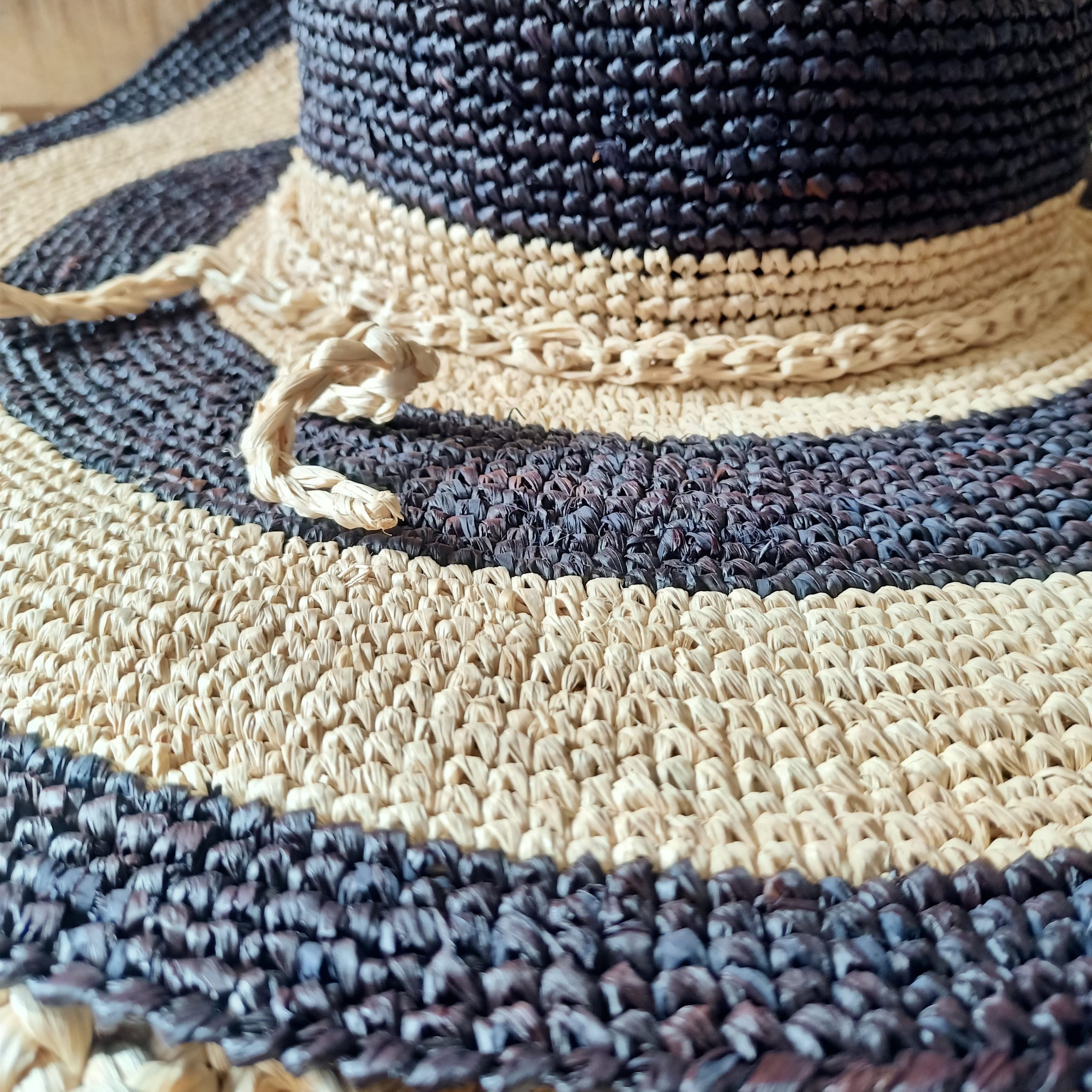 Cappello Raffia Bicolor - immagine 4