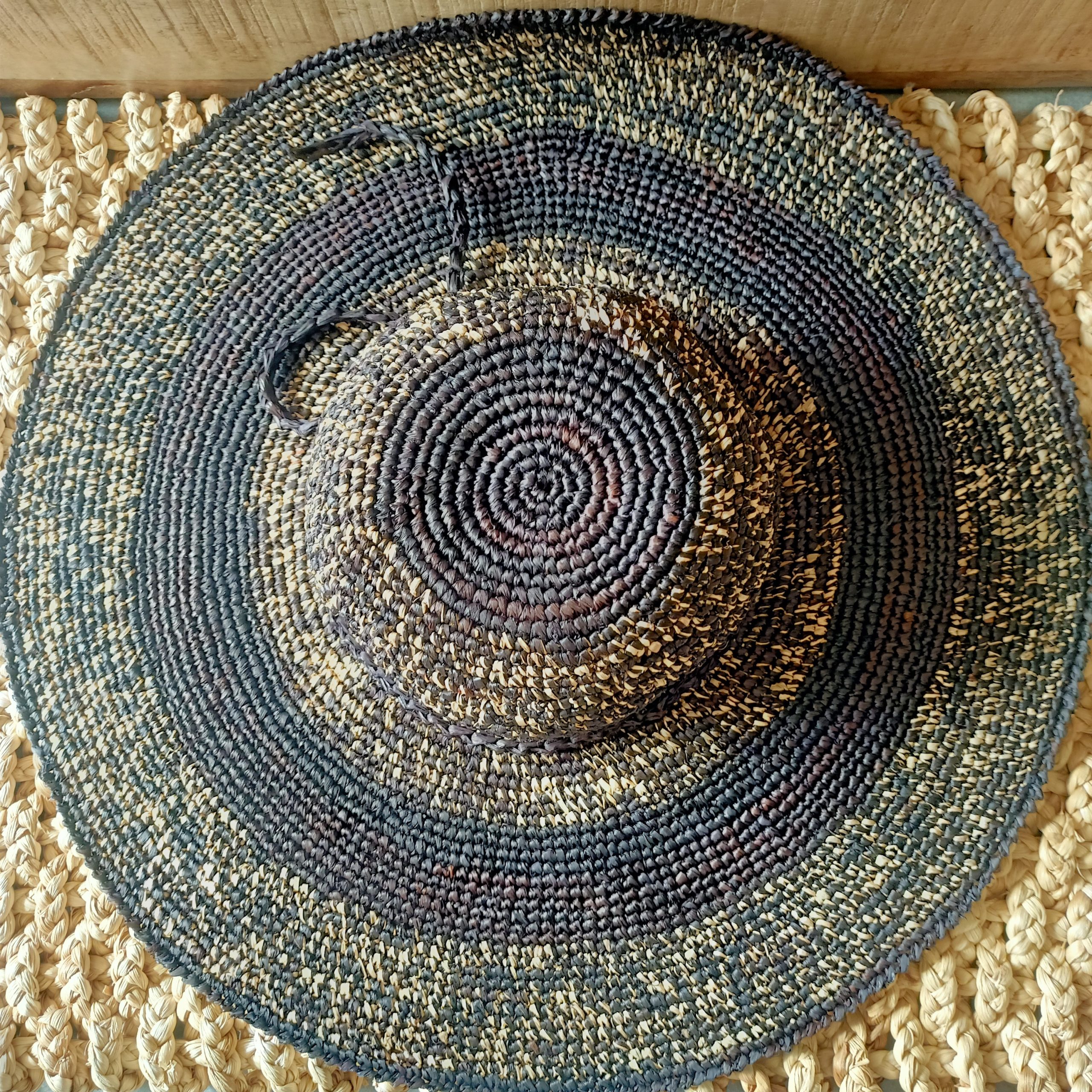 Cappello Raffia Bicolor