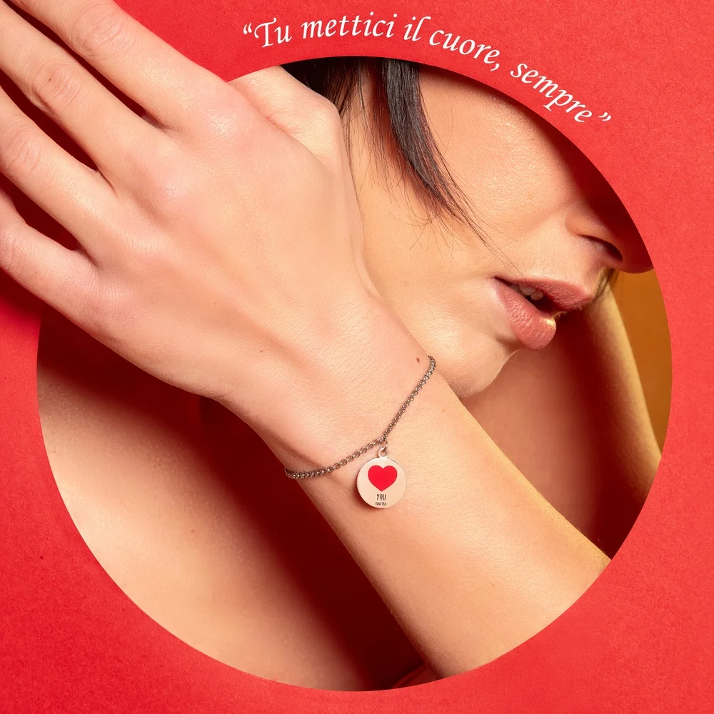 Bracciale Monetina Cuore "You" - immagine 2