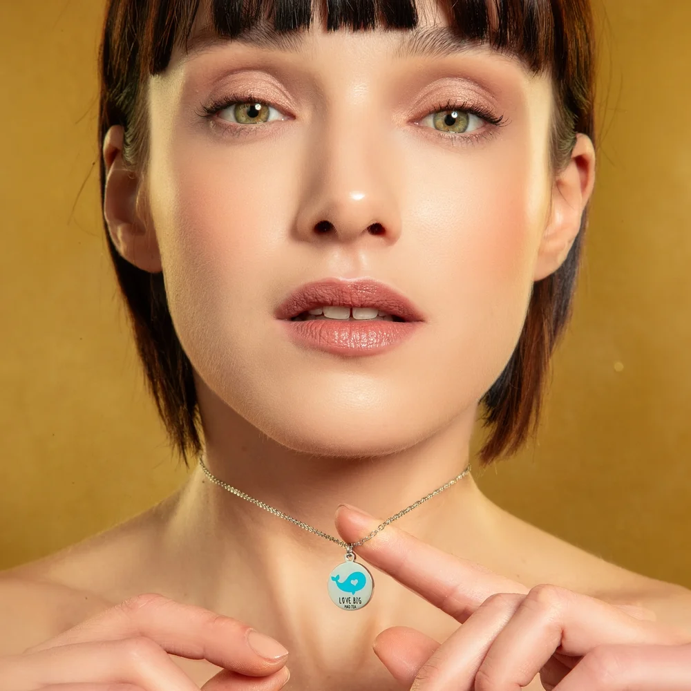 Collana Monetina Balena "Love Big" - immagine 2