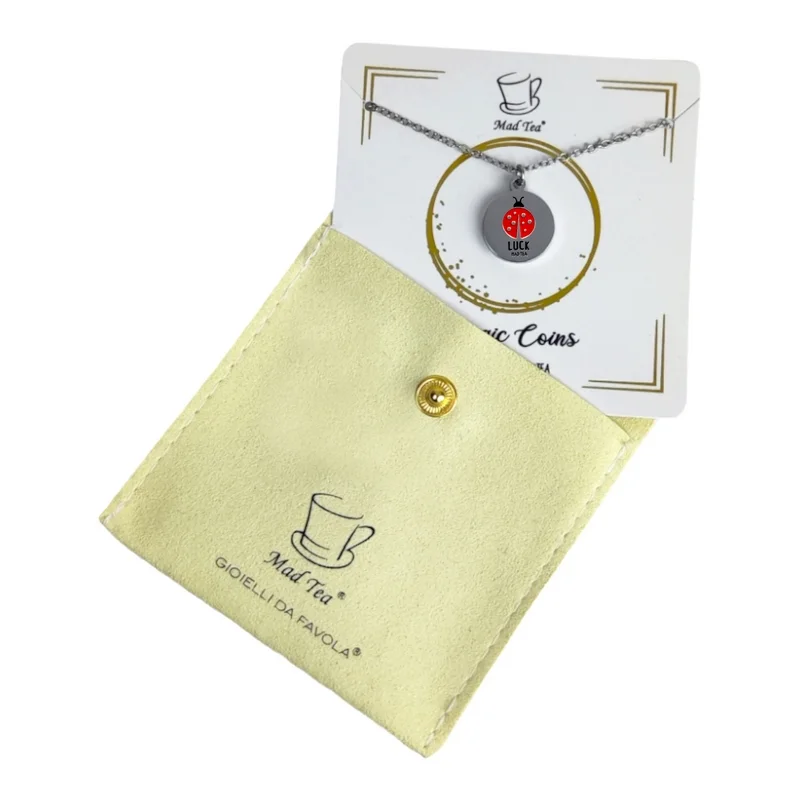 Bracciale Monetina Coccinella Della Fortuna "Luck" - immagine 3