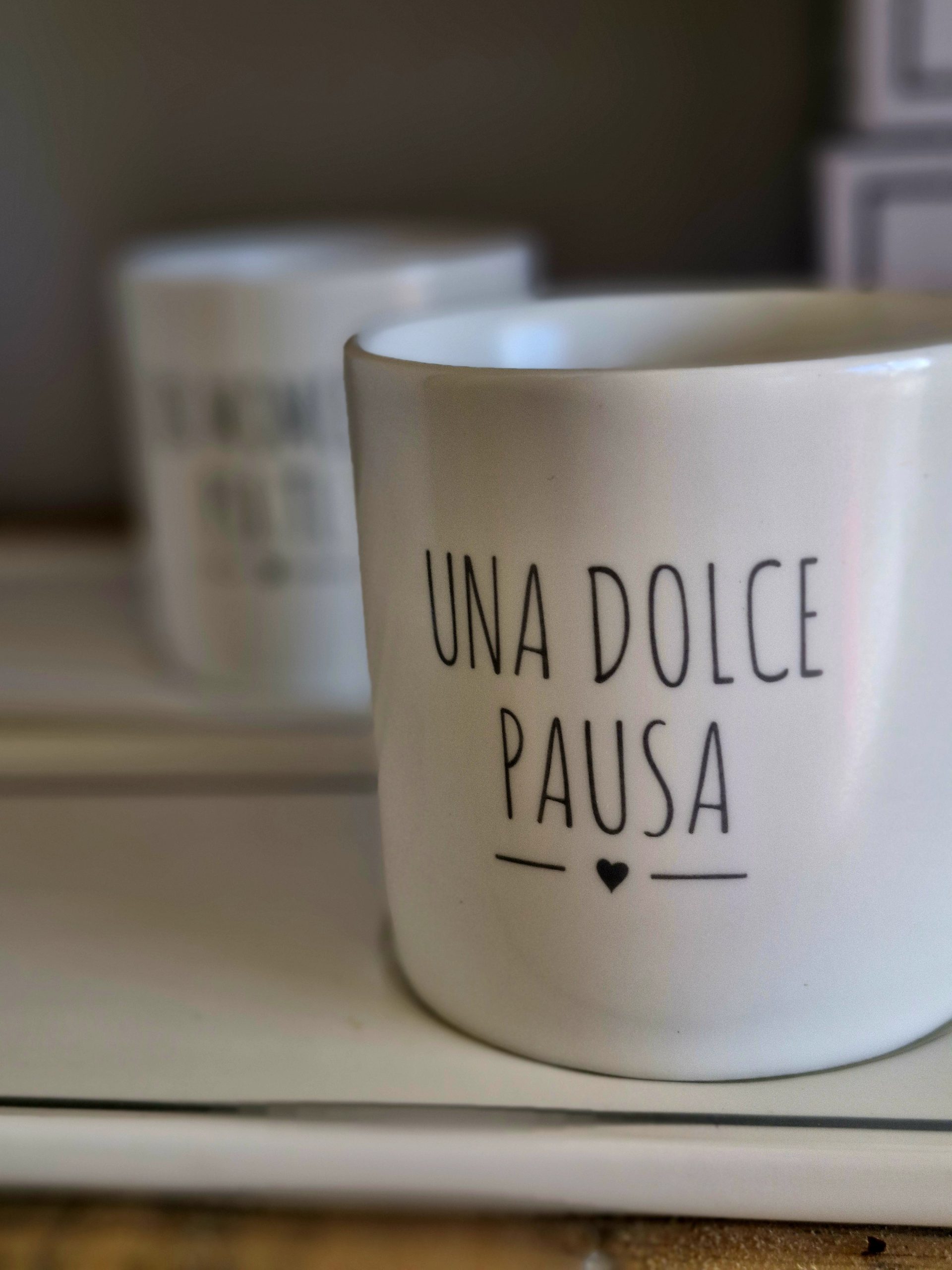 Tazzina con Vassoio "Una Dolce Pausa" - immagine 2