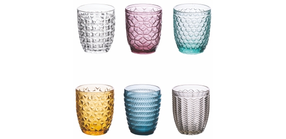 Set Bicchieri Acqua Geometrie