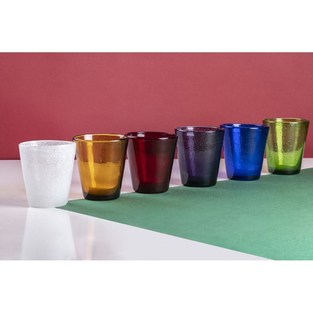 Set Bicchieri Acqua Cancun Rosso - immagine 2