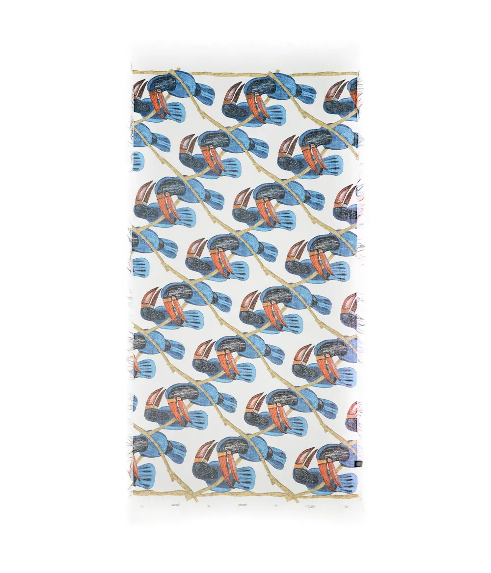 Foulard Magritte Bianco - immagine 2