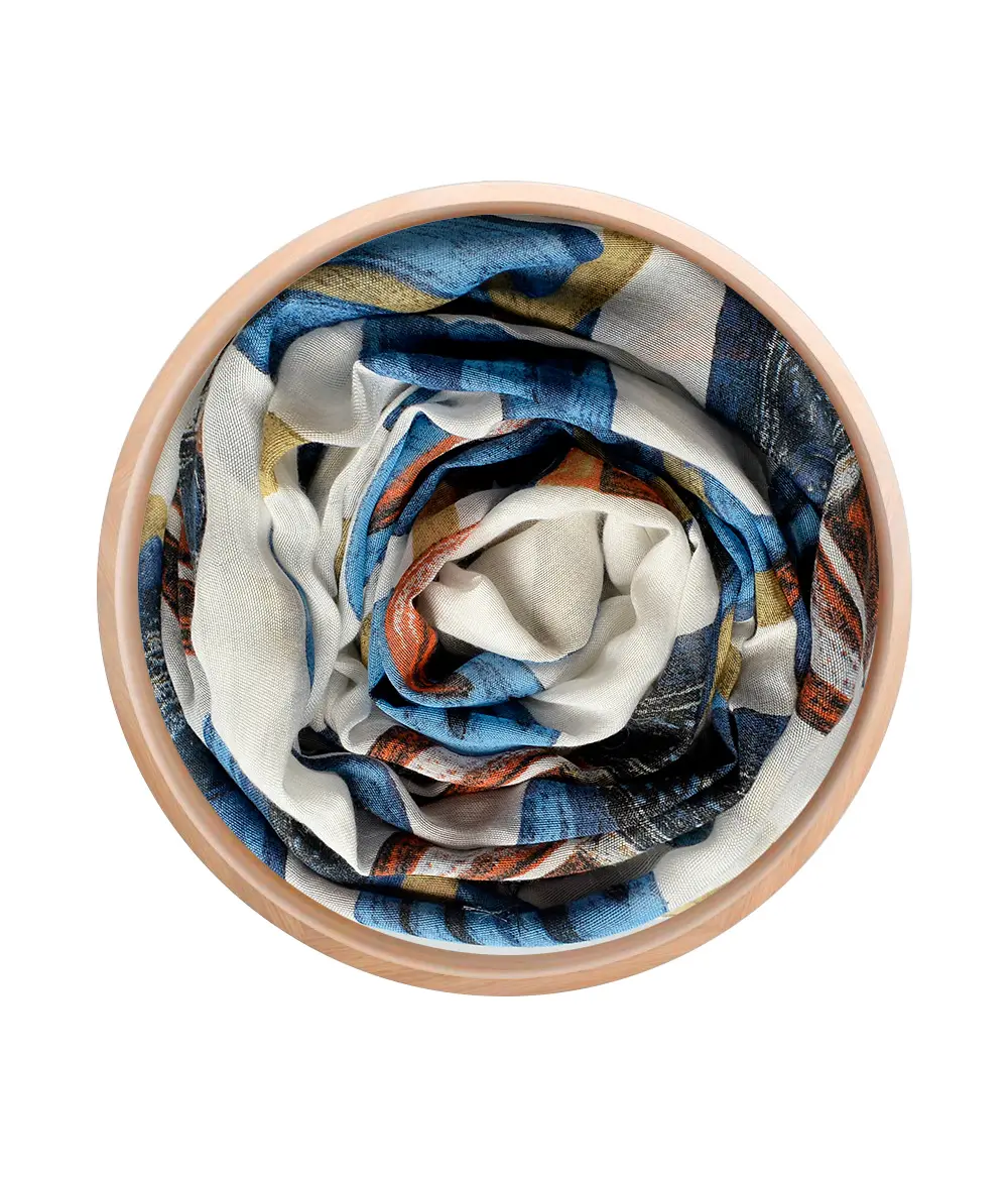 Foulard Magritte Bianco