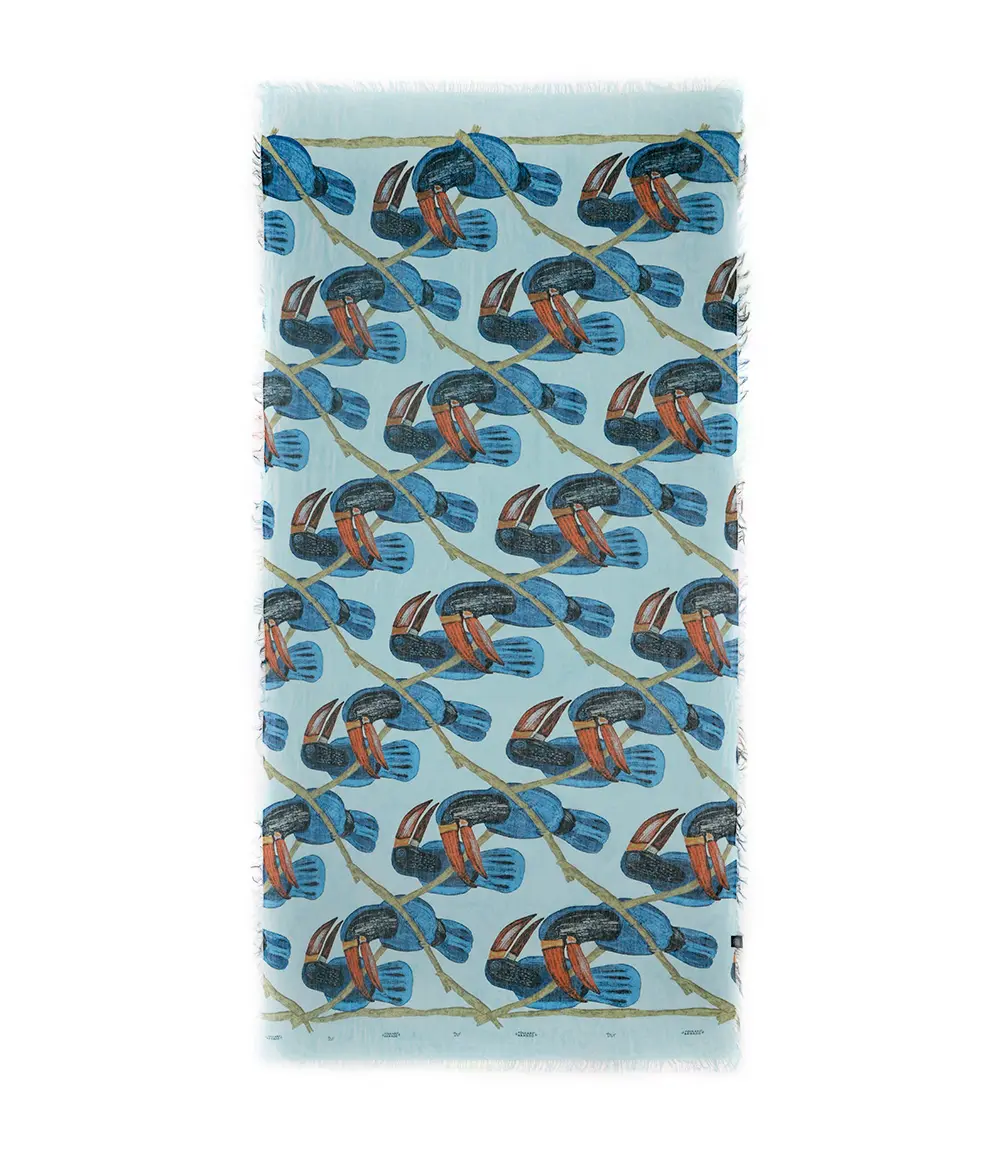 Foulard Magritte Celeste - immagine 2