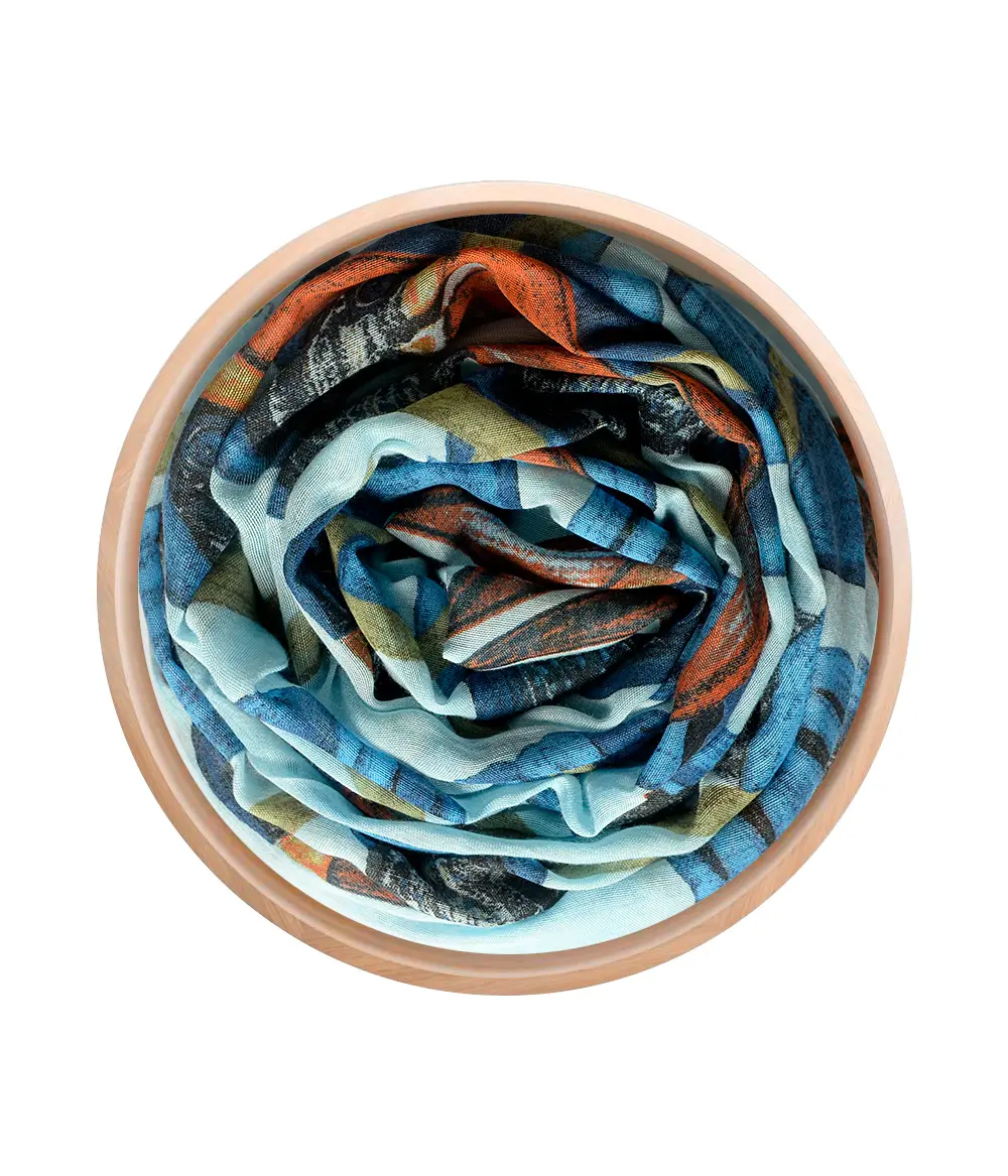 Foulard Magritte Celeste