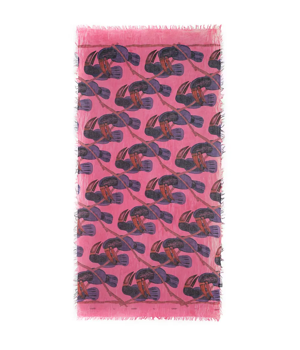 Foulard Magritte Fuxia - immagine 2