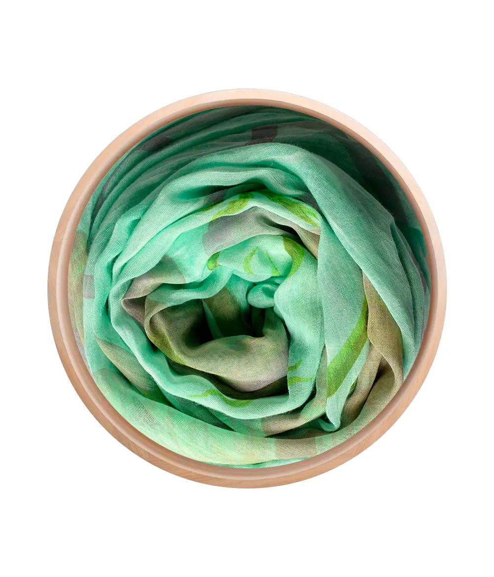 Foulard O'Keeffe Azzurro Acqua