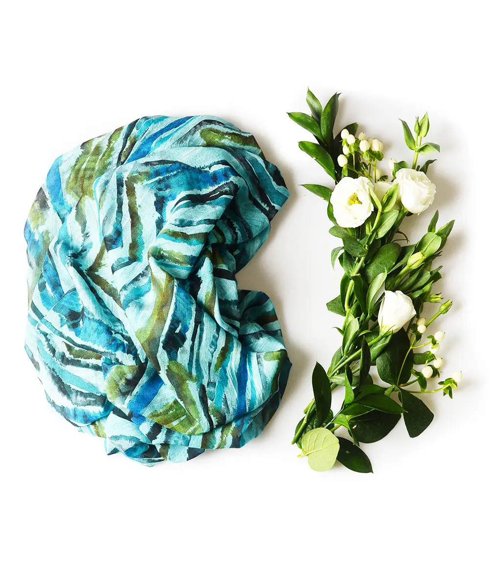 Foulard De Kooning Azzurro - immagine 3